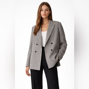 Amari | Vintage Littlewoods Houndstooth Blazer | Black/White | Size S/M